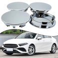 thumbnail image 1 of 4pcs 70mm Car Black / Silver Universal Car Wheel Hub Center Cap Cover Wheel Hub Center Badges Fit For RM Rims Type, 1 of 5