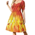 thumbnail image 4 of Vestido de manga corta Phoenix from the Flames, vestidos largos para mujer, vestidos estilo coreano, 4 of 8