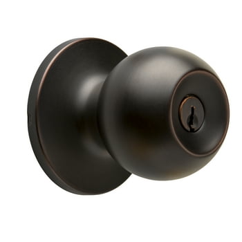 Hyper Tough Keyed Entry Ball Doorknob, Oil-Rubbed Bronze Finish