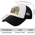 thumbnail image 2 of Chickens and Farm Baseball Cap for Men Women Trucker Hat Adjustable Golf Cap Breathable Mesh Snapback Hat, 2 of 9