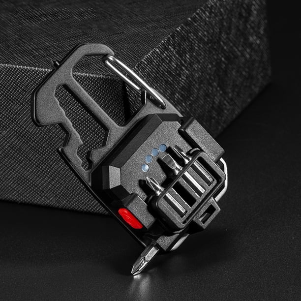 Lámpara Mini linterna LED llavero recargable 500LM abrelatas camping luces de trabajo