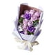 thumbnail image 2 of Festival de pétalos de flores de jabón de rosa artificial FESTIVO FORES FUERAS Preservado Floral Bouquet para el aniversario del Día de Valentín Púrpura, 2 of 8