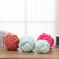 thumbnail image 4 of Knot Pillow Ball Round Throw Pillows Home Decor Cushion Decorative Aesthetic Throw Pillows，Light Green 11inch, 4 of 13
