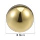 thumbnail image 2 of Uxcell 1.26' Diábolo de tapa hueca para pasamanos, poste de escalera, acero inoxidable 201, tono dorado, 5 piezas, 2 of 3