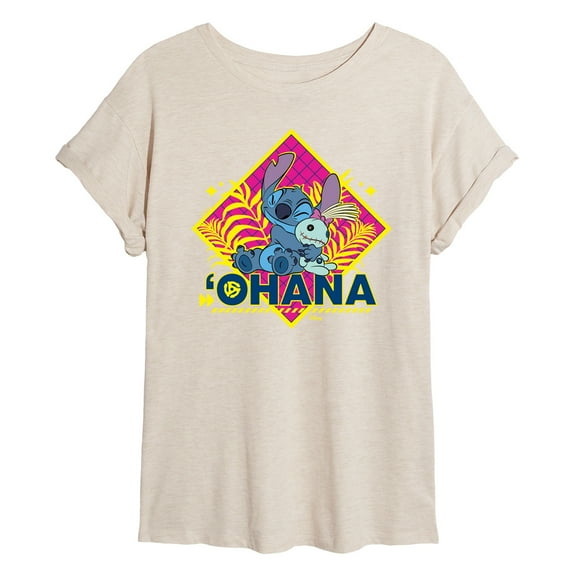Disney - Lilo & Stitch - Ohana - Women's Oversized T-Shirt