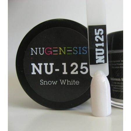 NUGENESIS Nail Color Dip Dipping Powder 1.5oz/jar - NU125 Snow White