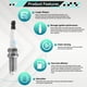 thumbnail image 4 of OEMASSIVE 4x para Toyota Jeep Dodge Infiniti Nissan Sentra Iridium Spark Plugs 90919-01233, 4 of 9