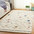 thumbnail image 2 of SAFAVIEH Casablanca Hermite Diamond Area Rug, Ivory/Rust, 6' x 6' Square, 2 of 7