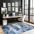 thumbnail image 3 of Socofuz 4' x 6' Foldable Non-slip Area Rug, Blue Non-Shedding Indoor Washable Carpet for Bedroom Dinning Room Home Office, 3 of 6