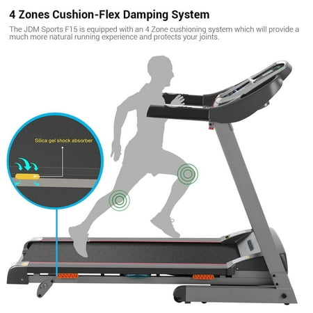 Electric Treadmill Exercise Equipment Machine Running Training Fitness Gym Home