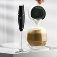 thumbnail image 5 of Zulay Premium Gift Milk Frother Set – Handheld Coffee Frother with Stand, 12oz/350ml Frothing Pitcher + 4 Latte Art Stencils – 13,000 RPM Motor, SS Whisk, Battery Operated – Barista Kit, 5 of 8