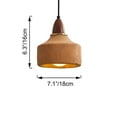 thumbnail image 5 of Kiven Plug in Pendant Light, Farmhouse Hanging Light Fixture with Ceramic Lampshade, G9 Socket Dimmable Pendant Light for Bedroom Hallway Kitchen(TB3283), 5 of 7