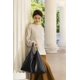 thumbnail image 5 of Bolso YLYYHH Oversized Hobo de cuero vegano negro para mujer, 5 of 6