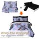 thumbnail image 5 of Juego de edredón gemelo Tortuga, 8 piezas Mandala Turtle Bed in a Bag, morado azul, 5 of 7