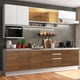 thumbnail image 2 of Cocina Integral Completa 280cm Genova Madesa 04 - Branco/Marrón, 2 of 8