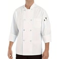 thumbnail image 4 of LEEYNEER New Style Men‘s and Women‘s Eight-Pearl Button Long Sleeve Thickened Chef Jacket, 4 of 6