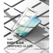 Ringke Easy Slide Tempered Glass for Galaxy S25, Easy Installation 9H Hardness Shatterproof HD Screen Protector