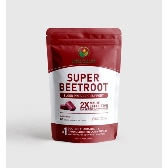 Cures for Life Beet Root Chewables — Blood Pressure Support 60 Soft Chews