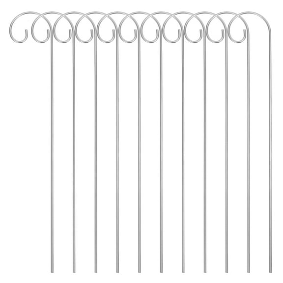 Masteelf 10 Pcs Heavy Duty Garden Shepherd Hooks Metal Poles For Bird Feeders And Lanterns Outdoor Garden Metal Holders Garden Hanger Hook