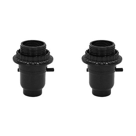 

Creative Hobbies Black Phenolic Push Thru Socket with Uno Ring 1/8 -Pack of 2