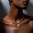 thumbnail image 6 of NICKSUN Boho Tropical Beaded Choker Necklace, Marine Charm Neck Chain with Seashell, Mermaid & Starfish Pendants, Summer Island Vacation Statement Jewelry, 6 of 8