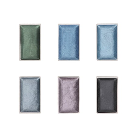 Loewten Pearlescent Watercolor Paint Set,Watercolor Paint Set 6 Colors ...