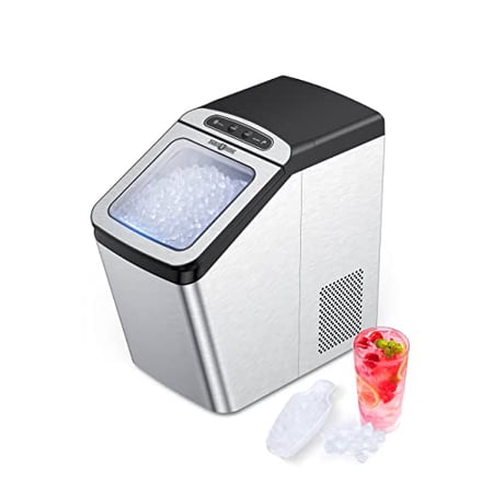 Nugget Ice Maker Countertop, Paris Rhône Sonic Ice Maker, Make 30lb