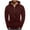 Wine-A, variant on IYTR Men's Full Zip Up Hoodie Jacket with Zipper Pockets Sweatshirt Long Sleeve Hooded Coat Outwear