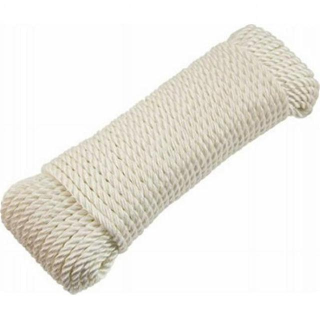 Mibro 231561 0.13 in. x 50 ft. Tru Gaurd Nylon Rope, White