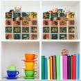thumbnail image 6 of Yayeee Canvas Storage Basket with Handles for Shelves Fabric Bins Closet Organizer, Jungle Stamp, 6 of 8