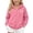 Pink, variant on Jalioing Winter Zipper Up Hoodie for Kids Print Long Sleeve Hooded Jacket Casual Thermal Sweatshirt Outerwear with Pocket