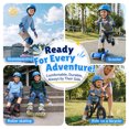 thumbnail image 4 of Kids Bike Helmet Set with Knee Pads Elbow Pads Wrist Guards, Adjustable Helmet for Boys Girls Bicycle Scooter, 4 of 10