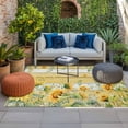 thumbnail image 2 of Sunflower Outdoor Rug for Patio/Deck/Porch, Non-Slip Large Area Rug 5 x 8 Ft, Summer Eucalyptus Botanical Floral Yellow Wood Indoor Outdoor Rugs Washable Area Rugs, Camping Rug Carpet Runner, 2 of 8