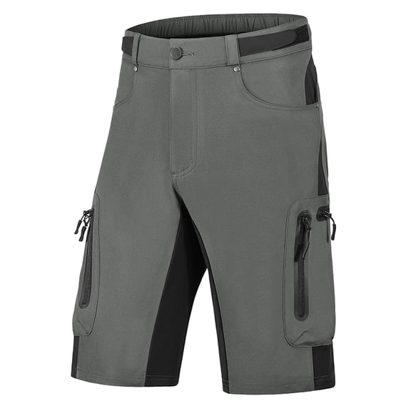 LMOIPLI Mens Bike Shorts Cycling Shorts Mountain Bike Shorts Loose Fit Outdoor Sports Moisture-Wicking Shorts Gray XXL