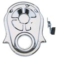 thumbnail image 1 of Trans-Dapt Performance Chrome Timing Chain Cover and Timing Tab- 1965-90 Chevy 3, 1 of 2