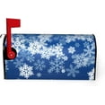 thumbnail image 2 of Mailbox Covers Snowflake Blue Winter Christmas Magnetic Letter Post Box Cover Standard Size 21 x 18 Inch Garden Yard Home Decorative, 2 of 6