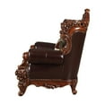 thumbnail image 4 of ACME 53072 2 Piece Forsythia Chair with 1 Pillow - Espresso Top Grain Leather Match & Walnut, 4 of 6
