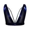 thumbnail image 5 of Aboser Push Up Bras for Women See Through Balconette Bra Lightly Mesh Sheer Bralettes Cut Out Wireless Bra Comfort 1/2 Cup Lingerie, 5 of 7