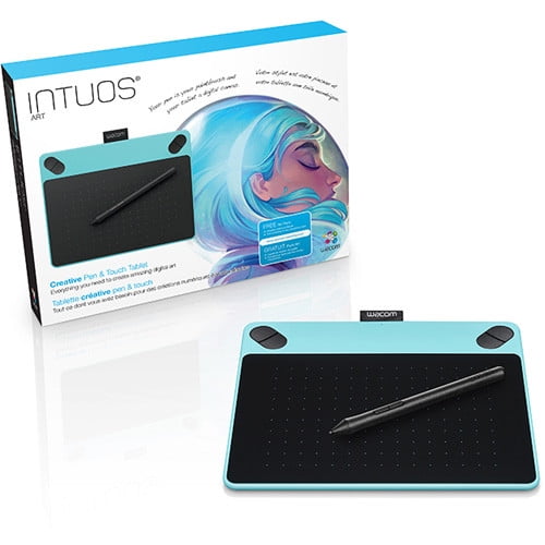 Wacom Intuos ART Pen & Touch Tablet, Small, Blue - Walmart.com