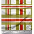 thumbnail image 1 of Soimoi Red Cotton Duck Fabric Gingham Check Decor Fabric Printed Yard 56 Inch Wide, 1 of 5