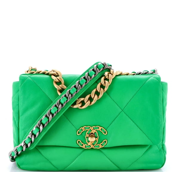 Pre-Owned 19 Flap Bag Quilted Leather Medium By Rebag