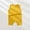 Yellow, variant on EQWLJWE Baby Summer Jumpsuit Casual Solid Color Sleeveless Round Neck Soft Comfortable Romper Streetwear (Orange,6-10 months)