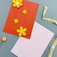 thumbnail image 5 of Wrapables Embossing Folder Paper Stamp Template for Scrapbooking, Card Making, DIY Arts & Crafts (Set of 2), Blossoms and Hearts, 5 of 7