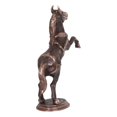 thumbnail image 5 of Figurine Cheval Sauteur en Métal Marron Antique Décorative, 5 of 5