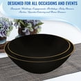 thumbnail image 5 of Smarty 6 oz. Black with Gold Rim Organic Round Plastic Dessert Bowls 120ct, 5 of 6