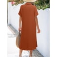 thumbnail image 5 of Zeagoo Womens Summer Dress Short Sleeve Casual Summer Sunress Tunic Dress Cover up with Pockets, 5 of 5