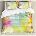 thumbnail image 3 of Colorful Twin Size Duvet Cover Set, Cloudy Milky Way Like Blur Smokey Colors Dust Powder Universe Outer Space Print, Decorative 2 Piece Bedding Set with 1 Pillow Sham, Multicolor, by Ambesonne, 3 of 3