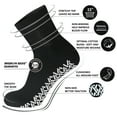 thumbnail image 2 of 6 Pairs of Non-Skid Diabetic Cotton Quarter Socks with Non Binding Top (Black, Sock Size 10-13), 2 of 7
