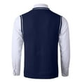 thumbnail image 4 of Dwelliawo Mens Cable Knit Sweater Casual Knit Lightweight Dress Sweaters Crewneck Ribbed Sweater Thick Pullover Sweaters Pullover Sweater Clearance Pink 2XL, 4 of 4