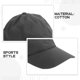 thumbnail image 2 of Gorra de béisbol de secado rápido para viajes al aire libre, con protección solar para correr (gris claro), 2 of 7